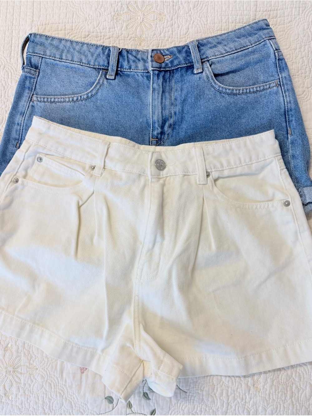 H&M Cotton Denim Shorts Duo
